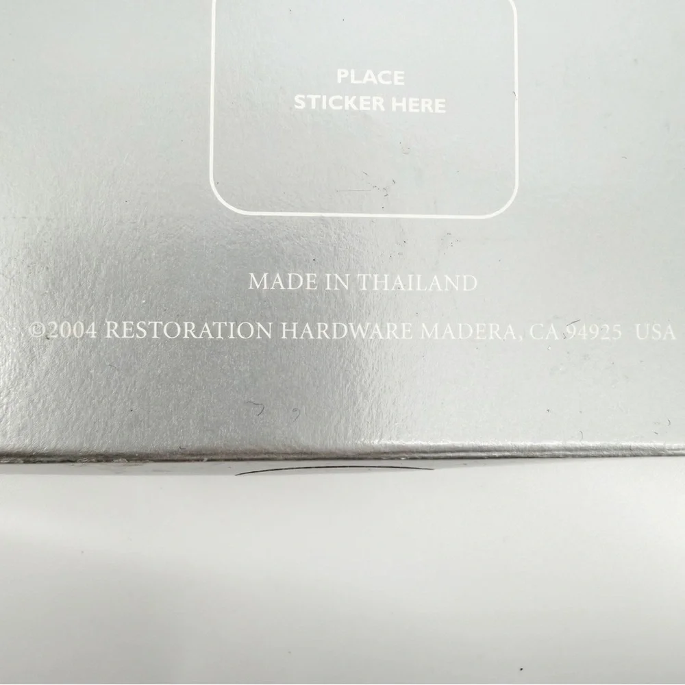 Retired NOB Restoration Hardware Mini Pear Candles 6 Silver